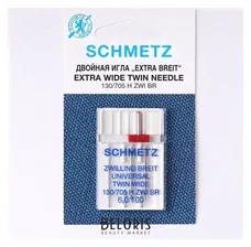 Schmetz Игла для бытовых швейных машин, двойная, универсальная, №100/6