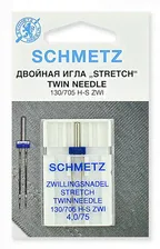 иглы для БШМ Schmetz, двойные стрейч 75/4.0, уп.1 игла