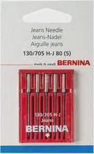 Иглы для швейных машин Bernina Универсальная игла для трикотажа/вышивки, Джинсовая игла 130 705 H