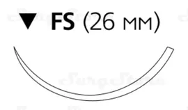 MCP3327G Монокрил Плюс неокрашенный М3 (2/0) 70 см игла обратно-режущая FS