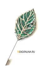 Брошь-игла «Кибер-гербарий L»