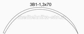 Игла хирургическая 3В1-1,3х70